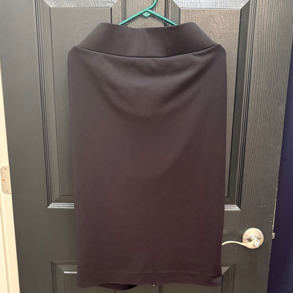 Alfani Black Pencil Skirt with Fold-Over Waistband